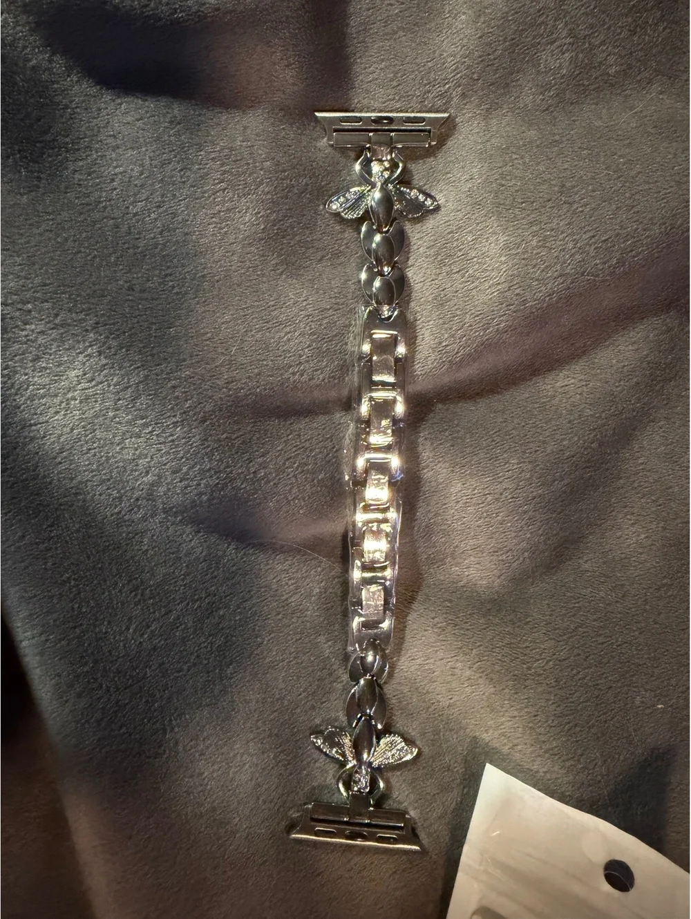 Silver Bee Charm Apple Watch Ban